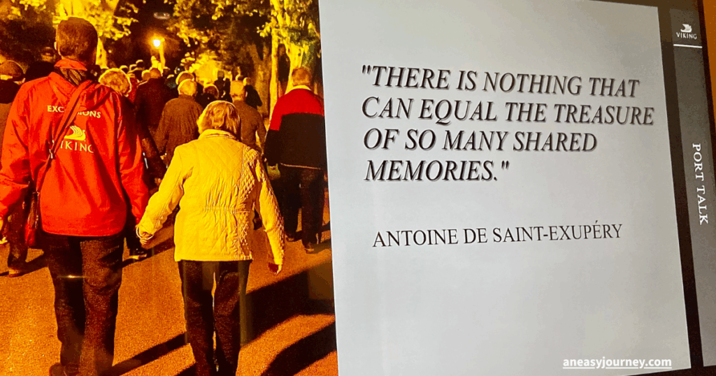 Priceless to see bonds formed on Viking cruises.