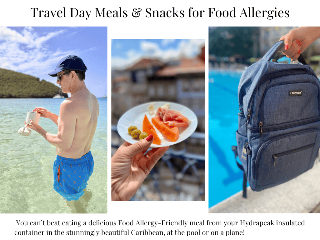 Our Handy Dandy Backpack cooler for Food Allergy meals.