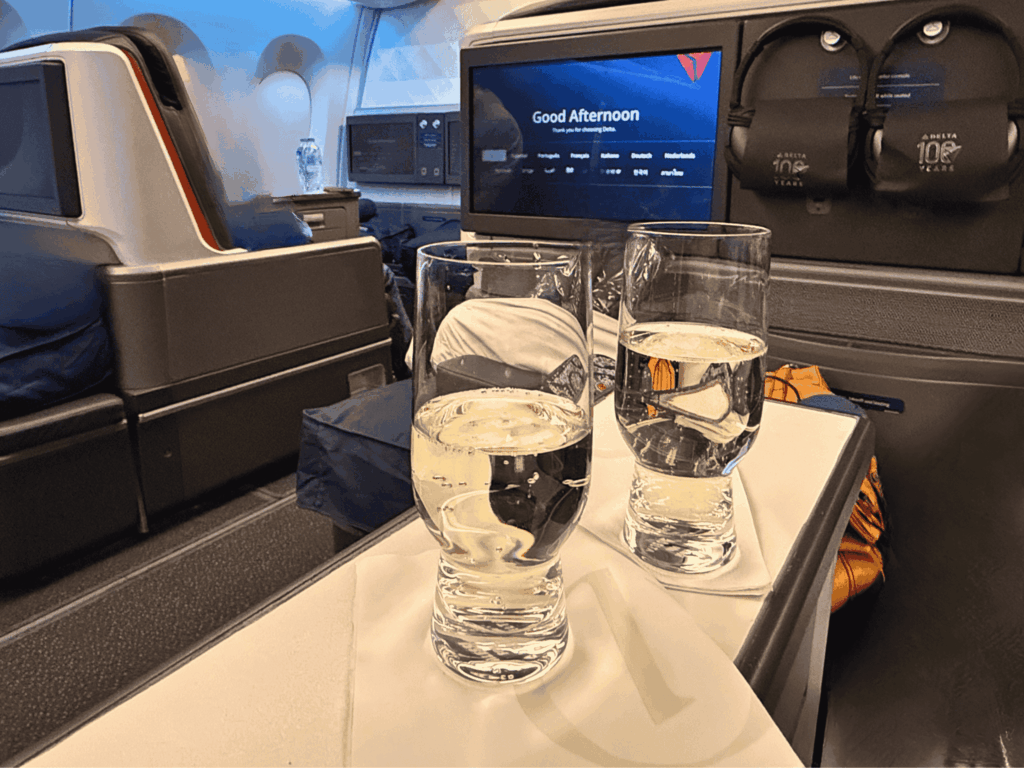 Flying with Food Allergies in Business Class.