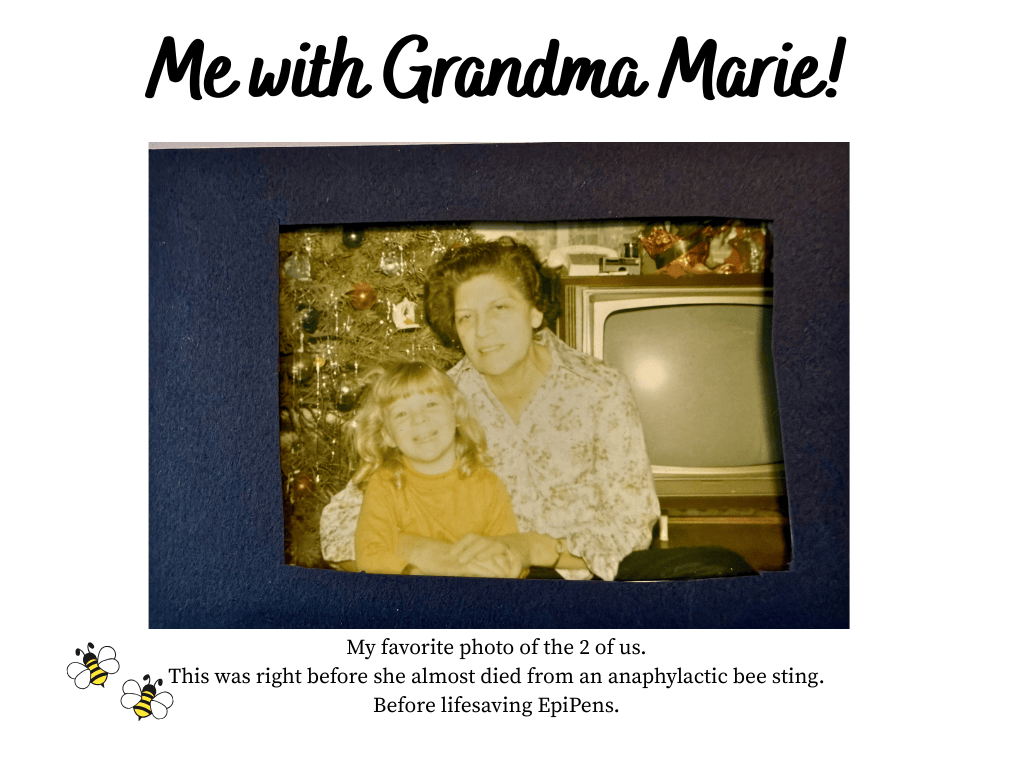 Me with my Grandma Marie, her Italian Hot Cross Buns recipe!