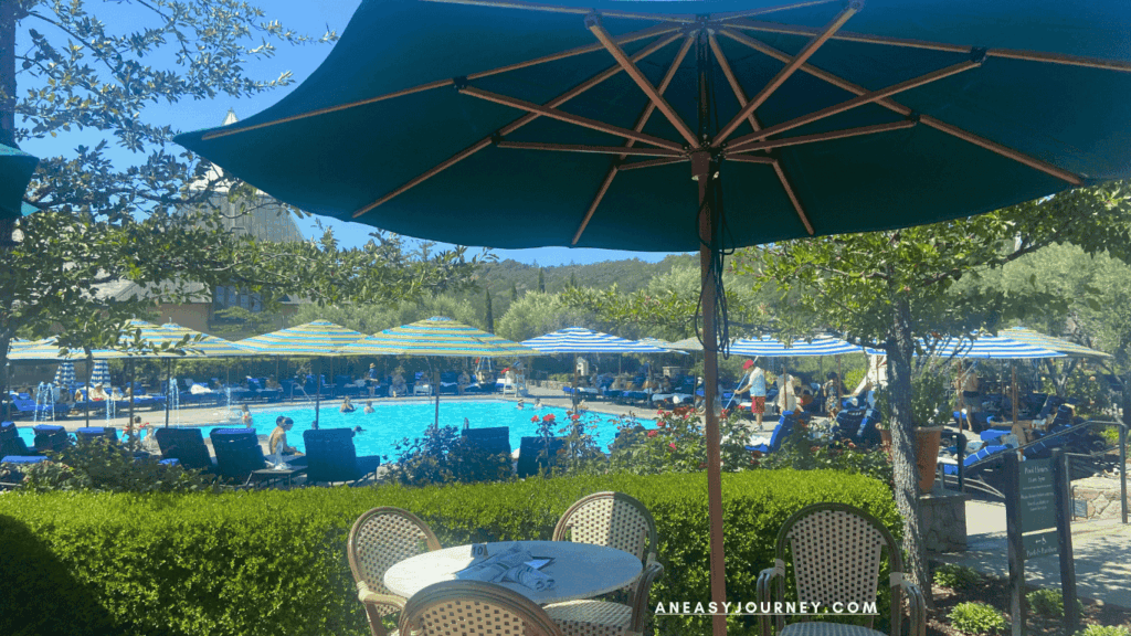 Francis Ford Coppola Winery & Pool with Food Allergies.