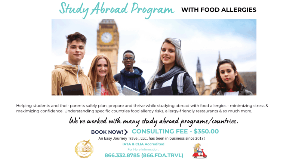 Food Allergy Study Abroad Programs.