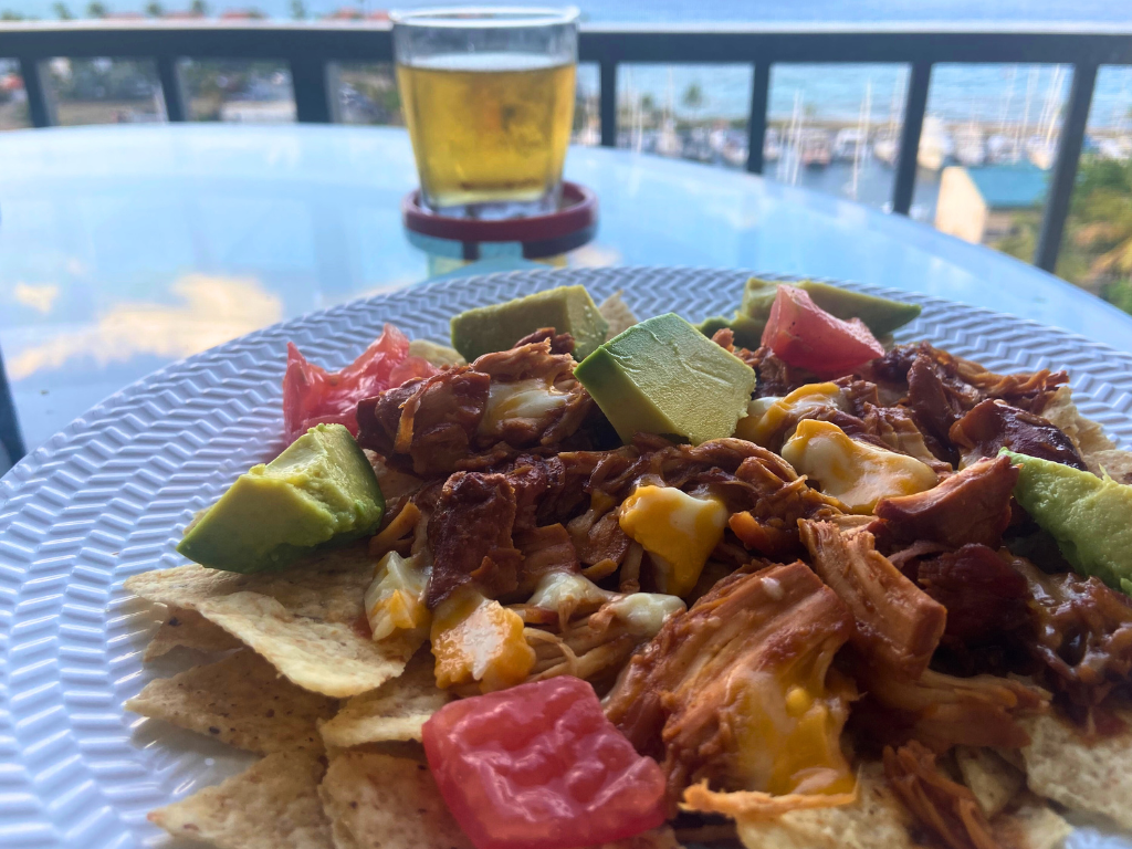 Food Allergy safe Dinner in our vacation rental Caribbean.