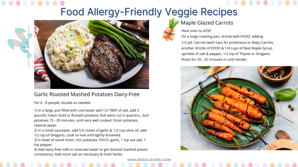 Food Allergy Friendly Veggies Recipes