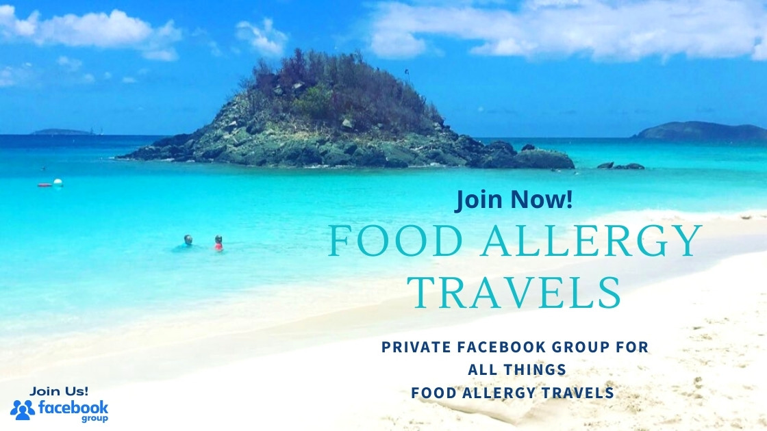 Join the Facebook Group Food Allergy Travels