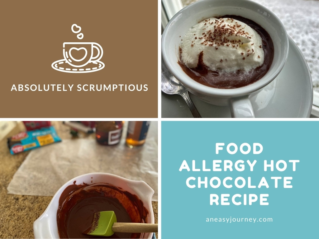Food Allergy Hot Chocolate Recipe Collage