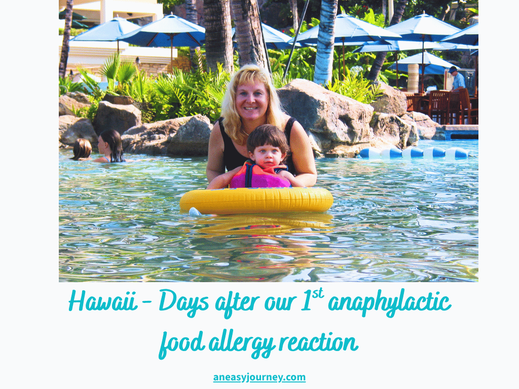 Katie & I in Hawaii, days after food allergy diagnosis.