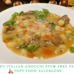 Cozy Italian Gnocchi Stew Free from Top9 Food Allergens.