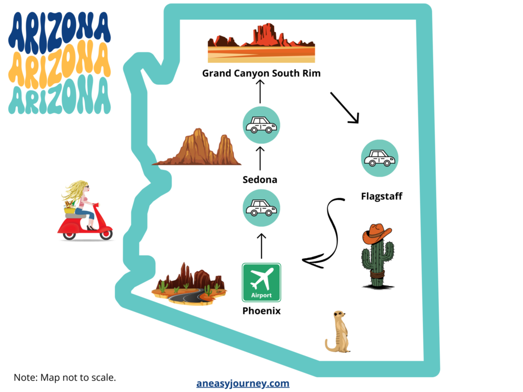 Arizona with Food Allergies Map.
