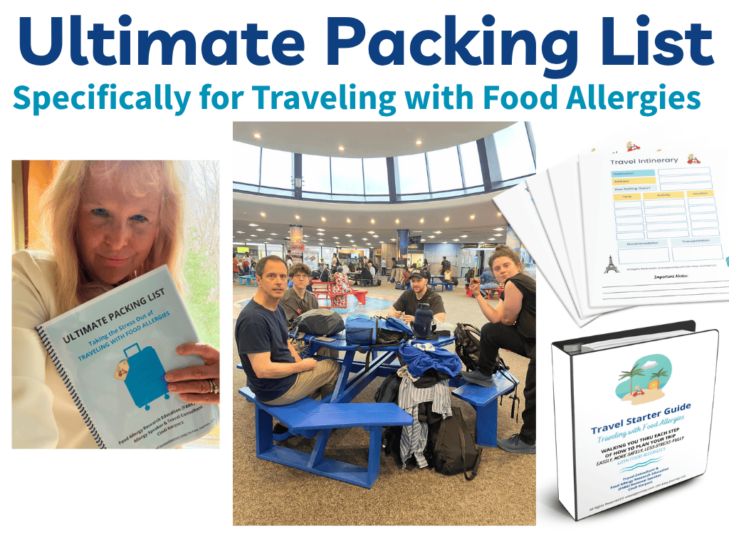 Dinner from our Backpack cooler for multiple anaphylactic Food Allergies.