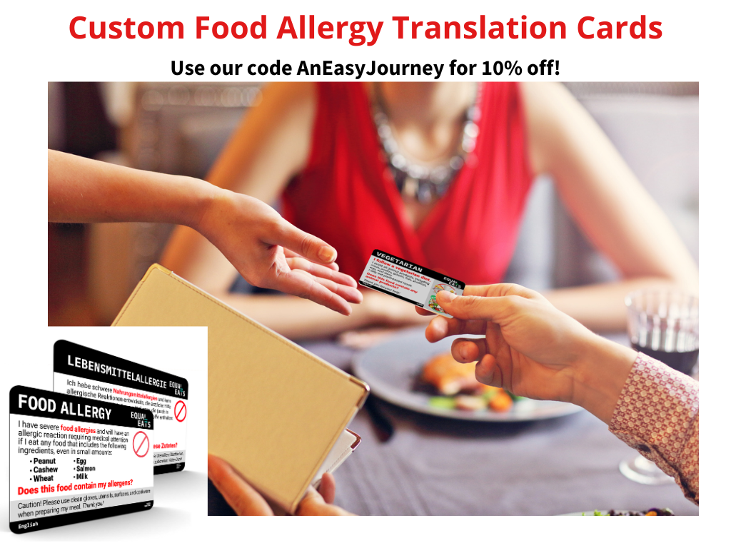 Custom Food Allergy Translation Cards