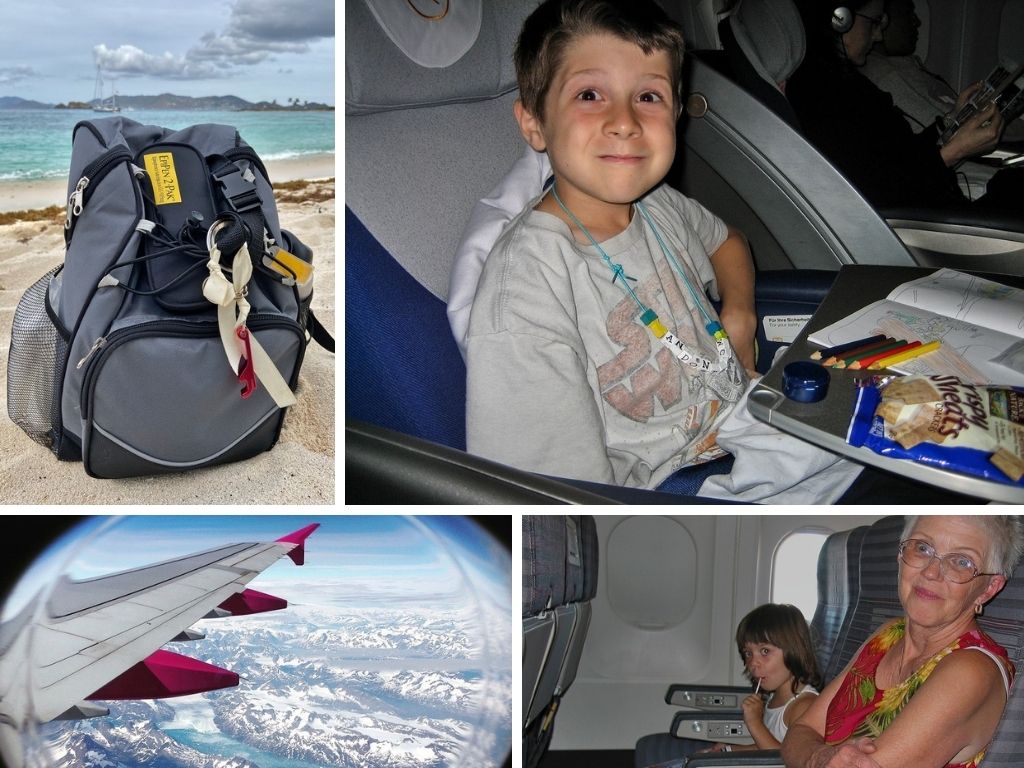 traveling with food allergies collage