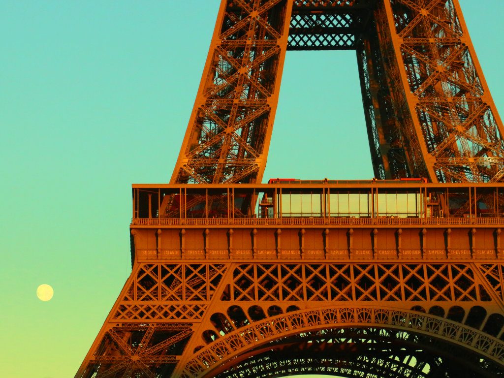 Eiffel Tower at Sunset. Paris, France.