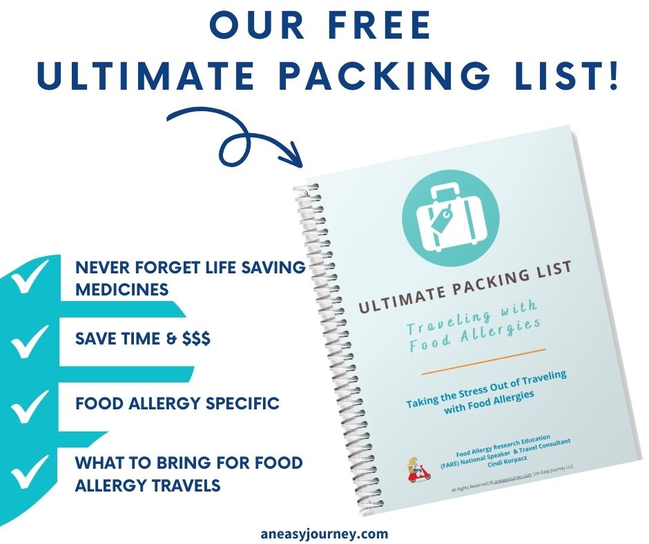 Food Allery specific Packing List