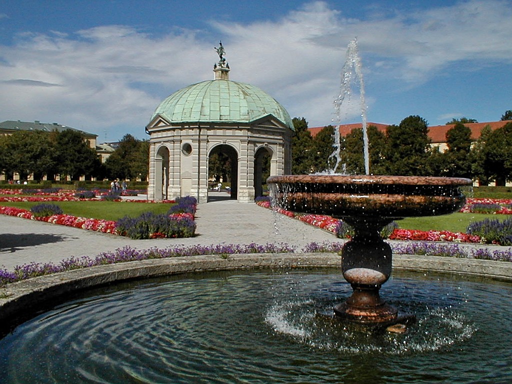 Gardens in Munich Germany